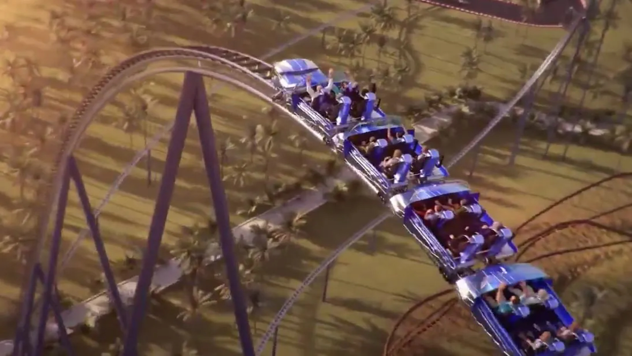 World's Fastest, Longest, and Tallest Roller Coaster Plans to Reach 251kmph With Vertical Cliff Drops in Saudi Arabia